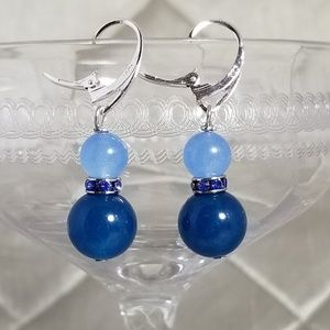 Apatite & Aquamarine Gemstone Earrings